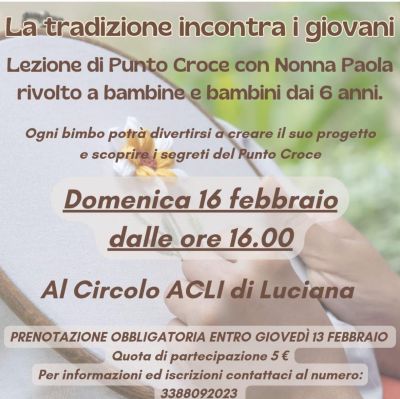 La tradizione incontra i giovani - Acli Pisa e Lucca (PI)