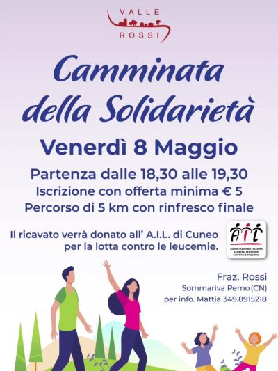 CAMMINATA DELLA SOLIDARIETA' - SOMMARIVA PERNO (CN) - CIRCOLO ACLI VALLE ROSSI (CN)