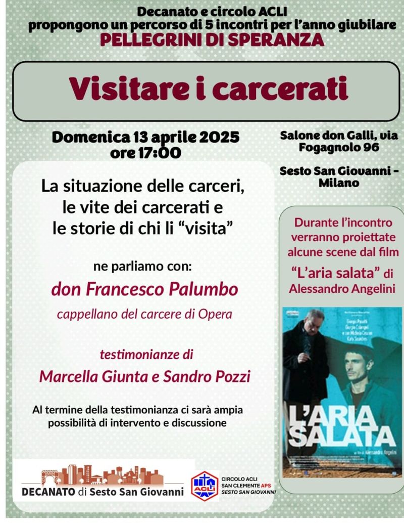 Vistare i carcerati - Circolo Acli Sesto San Giovanni (MI)