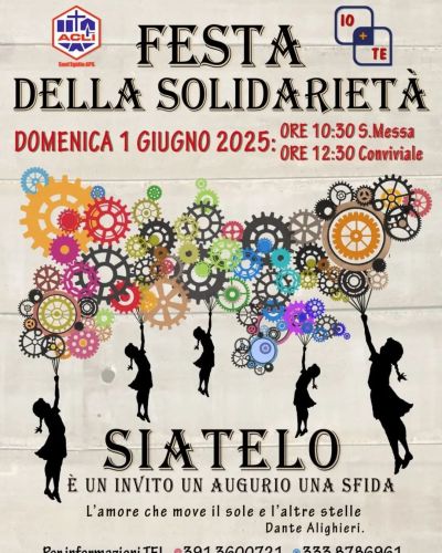 Festa della solidarietà. Siatelo - Montecassiano (MC) - Circolo Acli Sant'Egidio (MC)