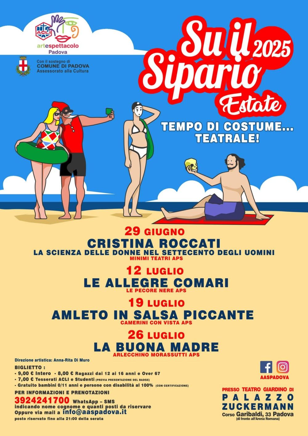 Su il sipario Estate 2025 - Padova - Acli Arte e Spettacolo Padova (PD)