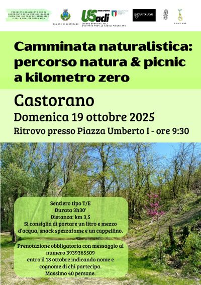 Camminata naturalistica - Castorano - US Acli Marche