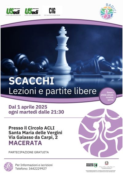 Scacchi: Lezioni e partite libere - Macerata - US Acli Marche