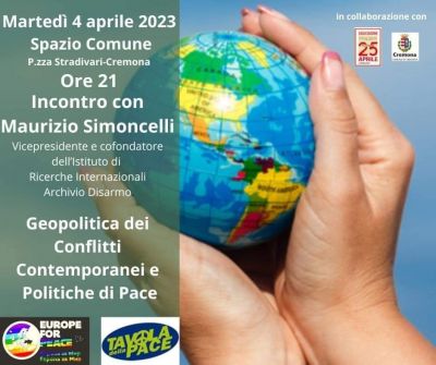 Geopolitica dei Conflitti Contemporanei e Politiche di Pace: Incontro con Maurizio Simoncelli - Acli Cremona (CR)