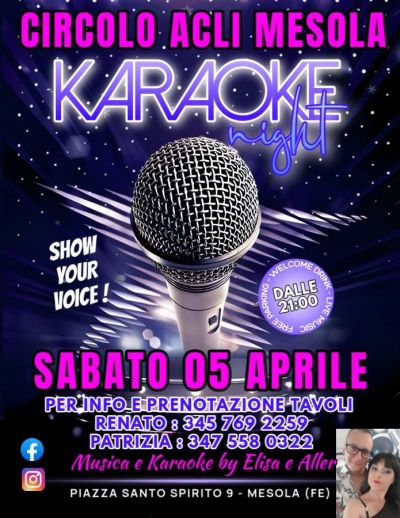 Karaoke Night - Circolo Acli Mesola (FE)