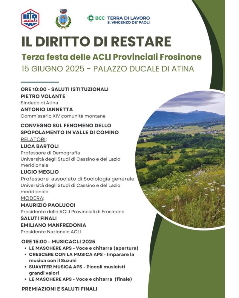 Il diritto di restare - Frosinone - Acli Frosinone (FR)