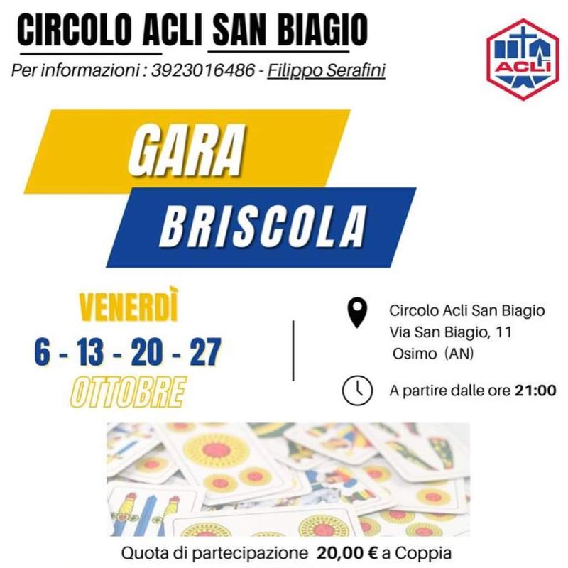 Gara Briscola - Circolo Acli San Biagio (AN)