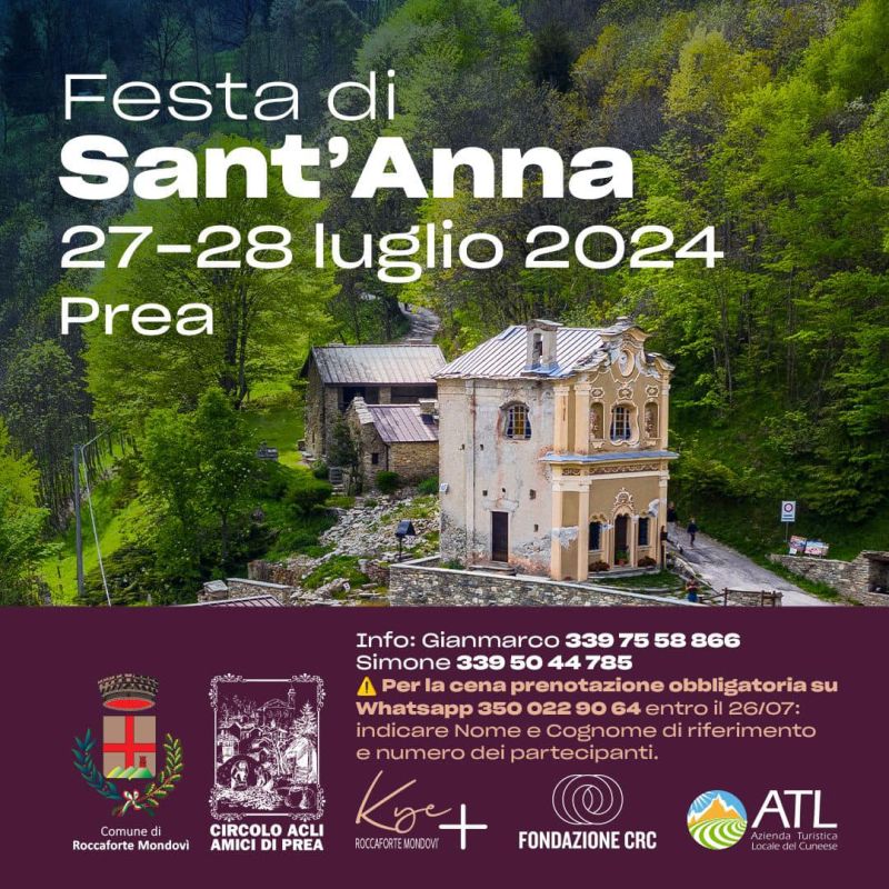 Festa di Sant&#039;Anna - Circolo Acli Amici di Prea (CN)