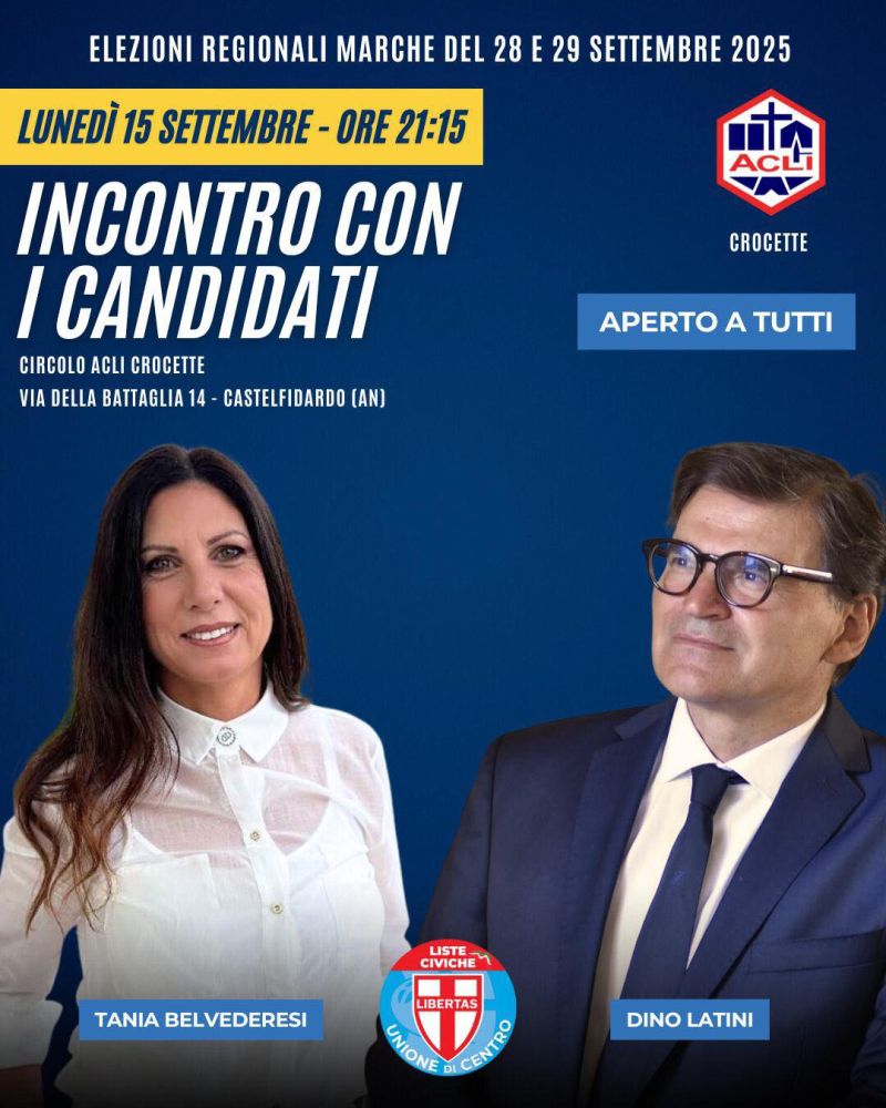 Incontro con i candidati - Castelfidardo (AN) - Circolo Acli Crocette (AN)