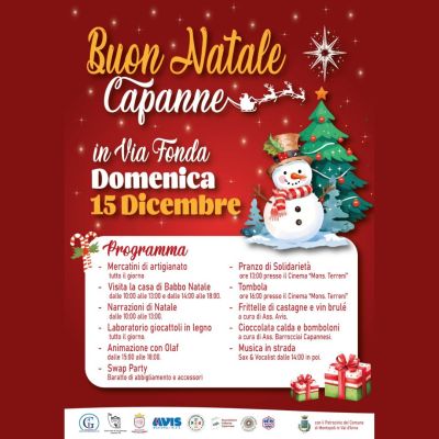 Buon Natale Capanne - Circolo Acli Montopoli in Val d'Arno (PI)
