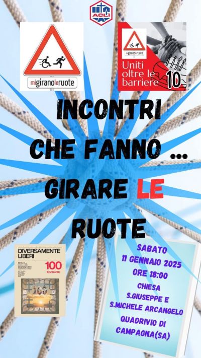 Incontri che fanno... girare le ruote - Ass. Mi girano le ruote aff. Acli Salerno (SA)