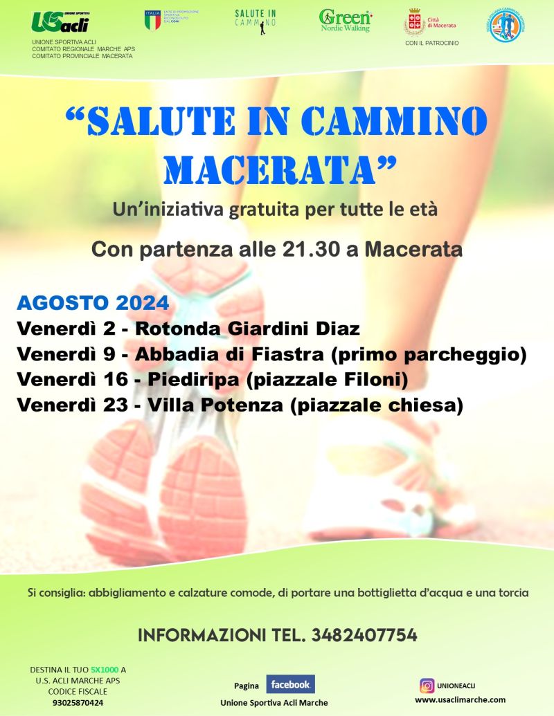 Salute in Cammino Macerata: Piediripa - US Acli Marche