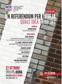 Convegno &quot;Un referendum per l&#039;Italia. Quale idea di Paese?&quot;