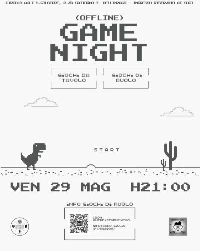 GAME NIGHT (OFF LINE) - BELLINZAGO NOVARESE (NO)