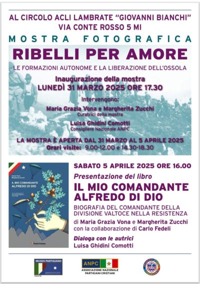 Mostra fotografica "Ribelli per amore" - Circolo Acli Lambrate (MI)