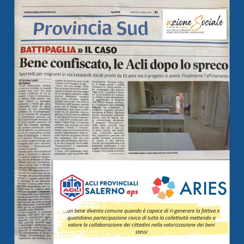 Sportelli per migranti - Acli Salerno (SA)
