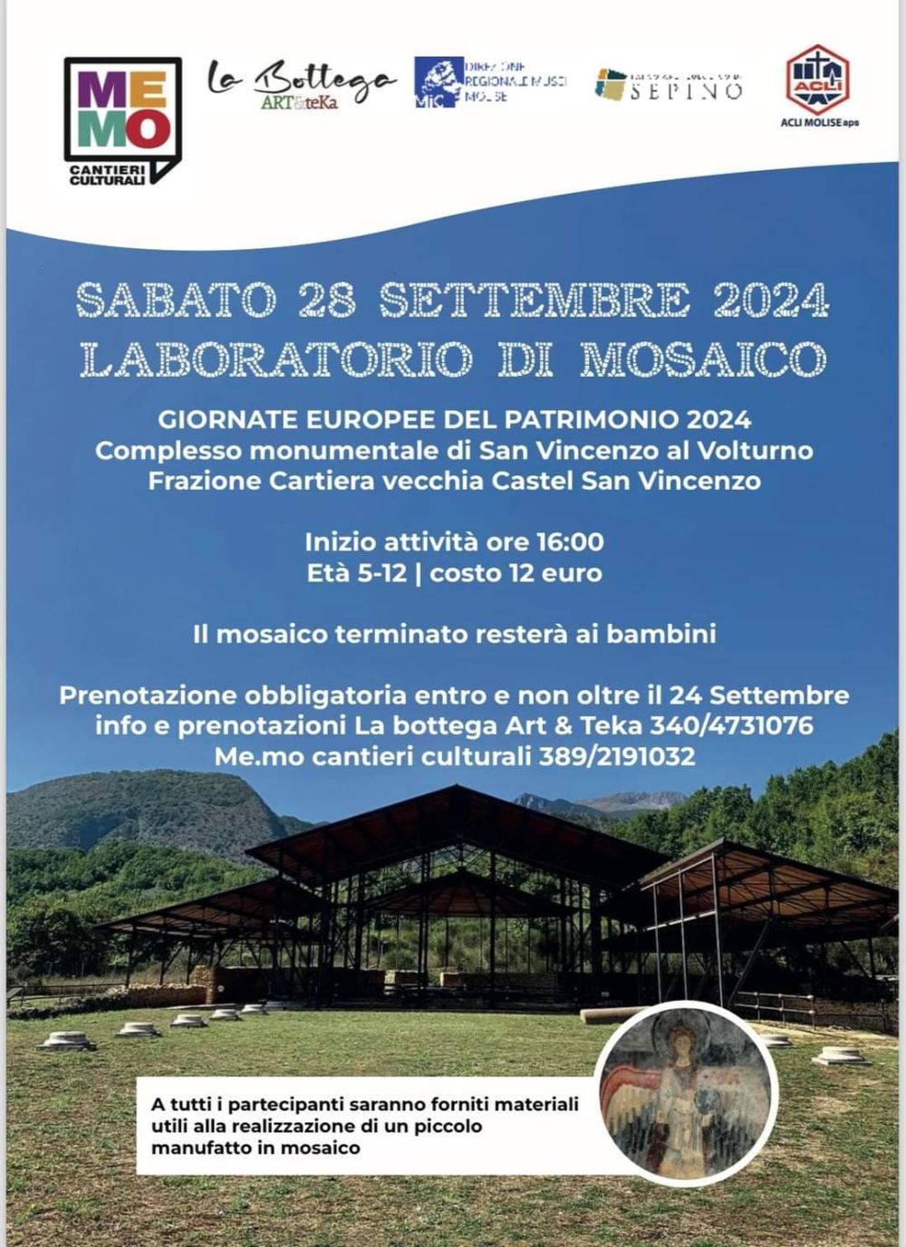 Laboratorio di mosaico - Ass. Memo e Acli Molise