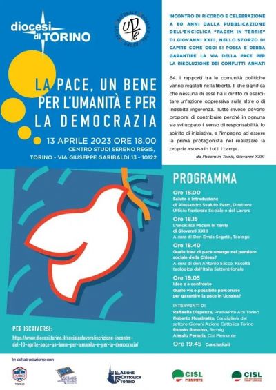 La Pace, un bene per la comunità e per la democrazia - Acli Torino (TO)