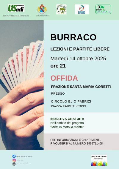 Burraco: Lezioni e partite libere - Offida - US Acli Marche