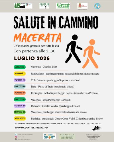 SALUTE IN CAMMINO - US ACLI MARCHE - US ACLI MACERATA - MACERATA (MC)