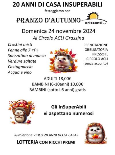 Pranzo d'autunno - Circolo Acli Grassina (FI)