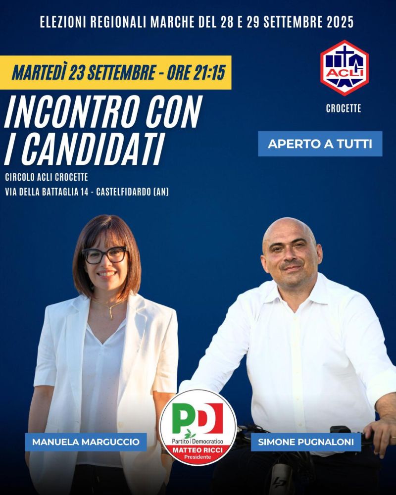 Incontro con i candidati - Castelfidardo (AN) - Circolo Acli Crocette (AN)
