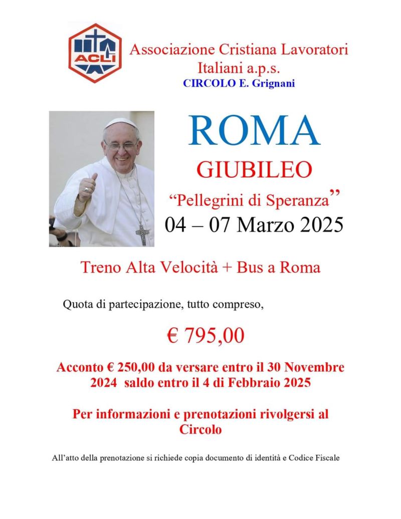 Roma, Giubileo: Pellegrini di Speranza - Circolo Acli Locate di Triulzi (MI)