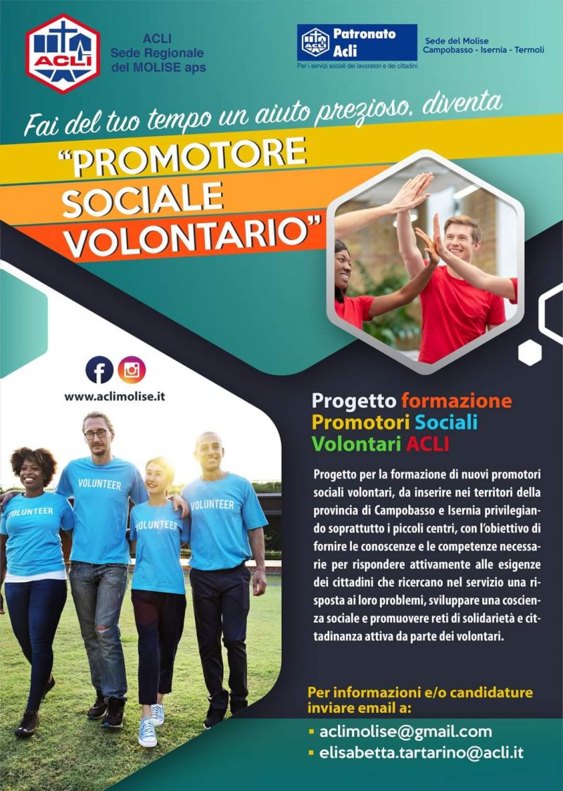 Promotore Sociale Volontario - Acli Molise e Caf Acli Molise