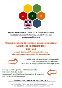 Amministrazione di sostegno: un aiuto su misura - Circolo Acli di Giavera del Montello aps (TV)