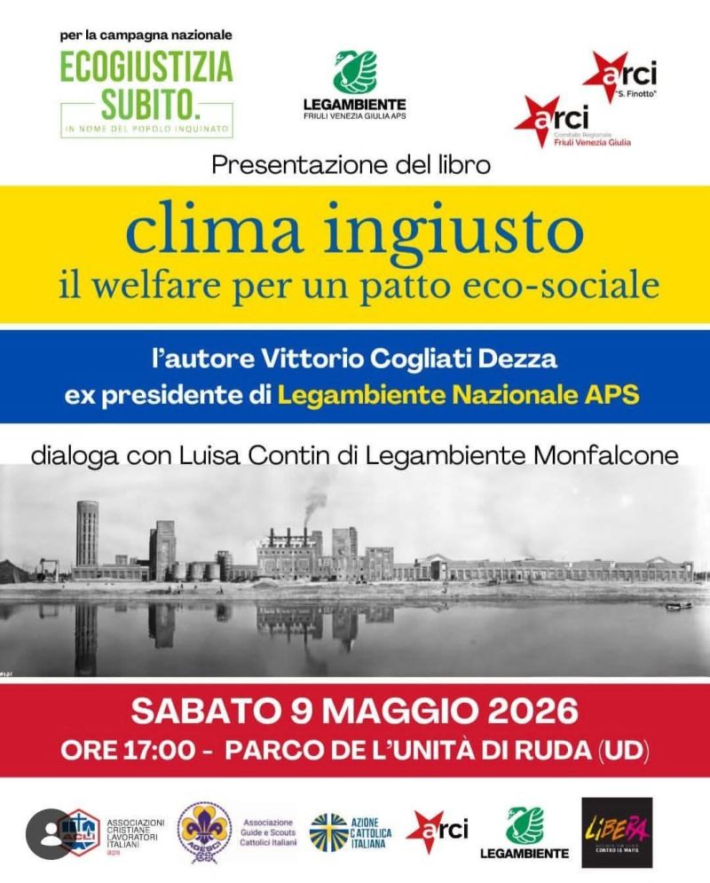 PRESENTAZIONE DEL LIBRO "CLIMA INGIUSTO" - RUDA (UD)