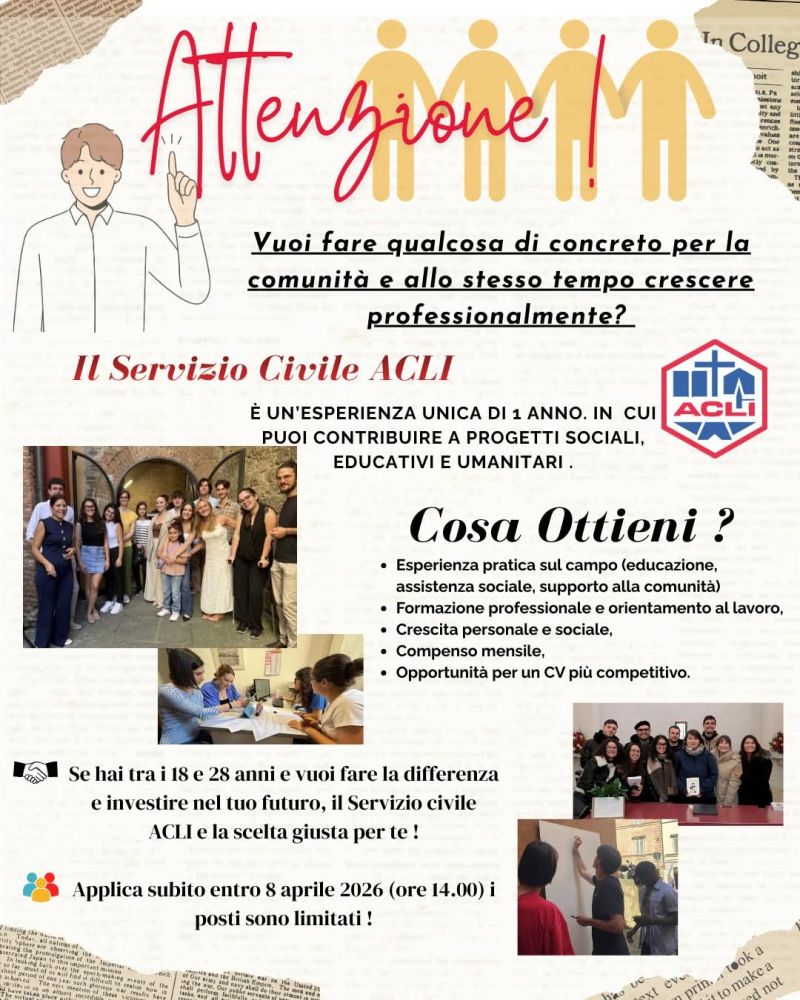 IL SERVIZIO CIVILE ACLI - SIENA