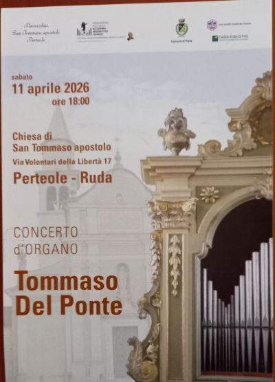 CONCERTO D'ORGANO TOMMASO DEL PONTE - PORTEOLE/RUDA (UD)