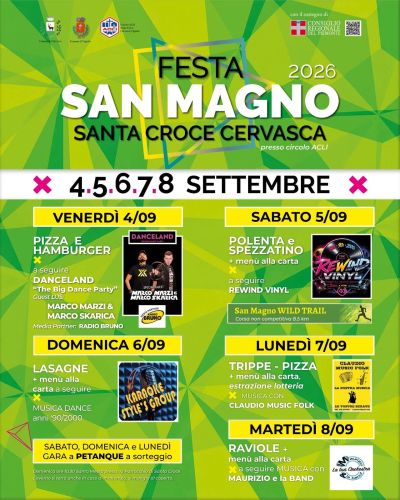 FESTA SAN MAGNO - SANTA CROCE CERVASCA (CN) - CIRCOLO ACLI CERVASCA (CN)