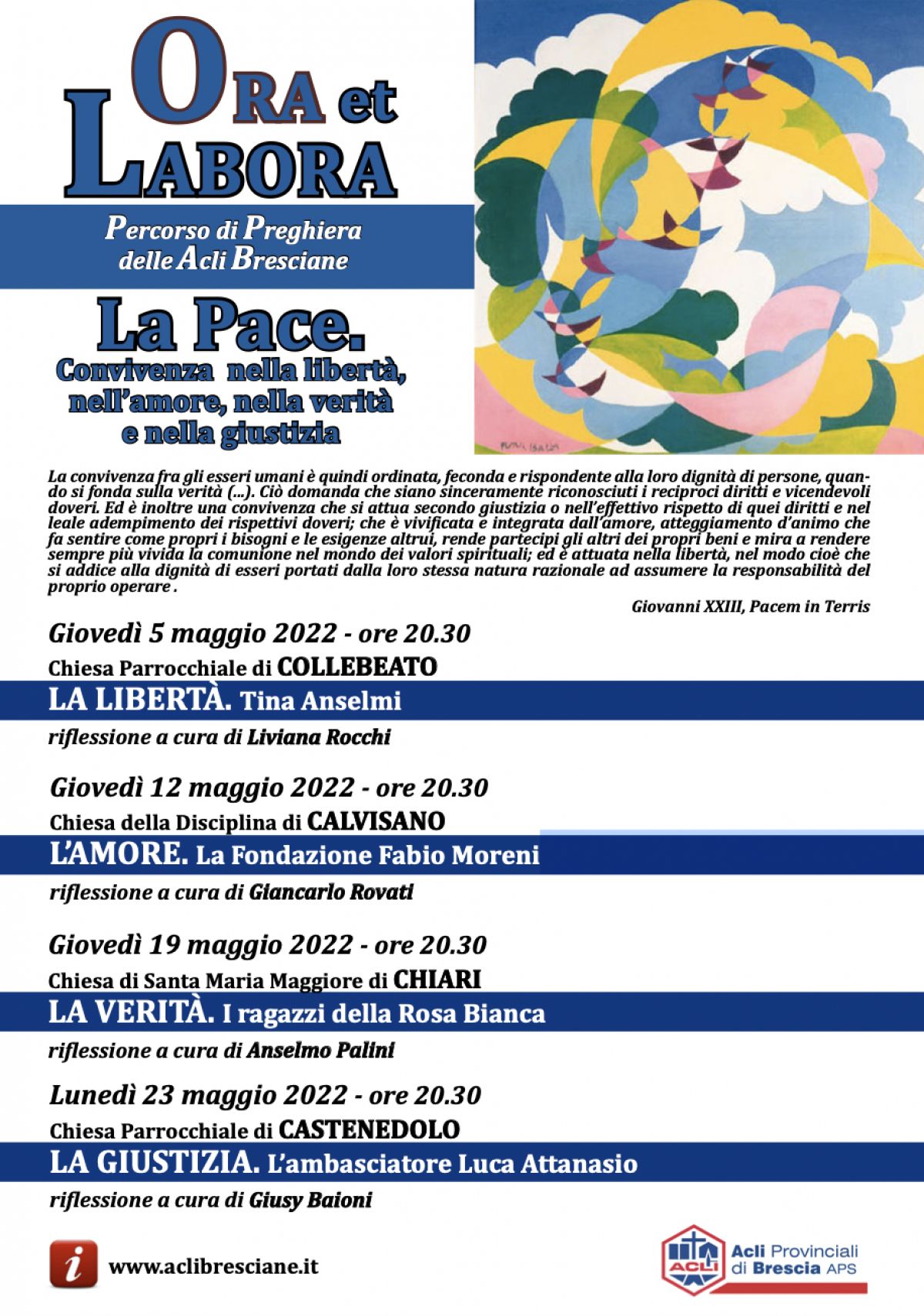 Ora et labora: la Giustizia. L'ambasciatore Attanasio" - ACLI Brescia (BS)