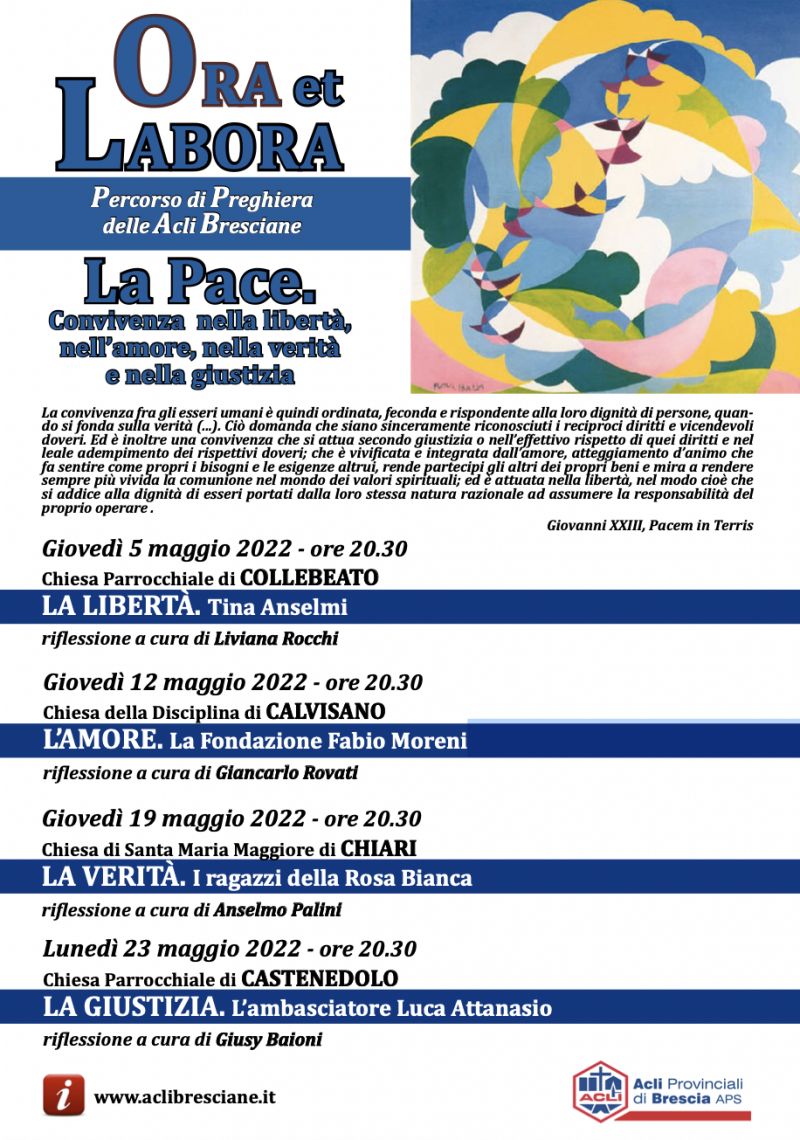 Ora et labora: la Giustizia. L&#039;ambasciatore Attanasio&quot; - ACLI Brescia (BS)