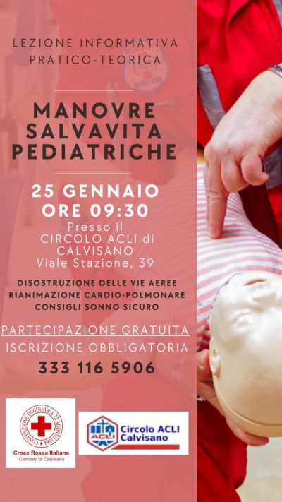 Manovre salvavita pediatriche - Circolo Acli Calvisano (BS)