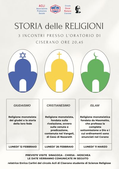 Storia delle Religioni - Circolo Acli Ciserano (BG)