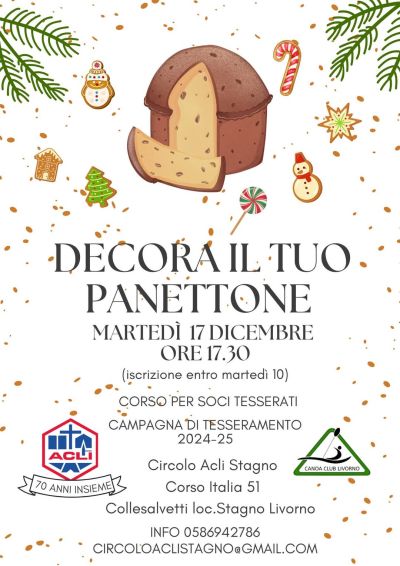 Decora il tuo panettone - Circolo Acli Stagno (LI)