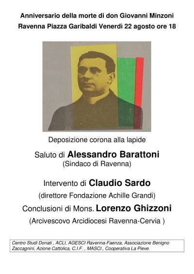 Anniversario della morte di don Giovanni Minzoni - Ravenna - Acli Ravenna (RA)