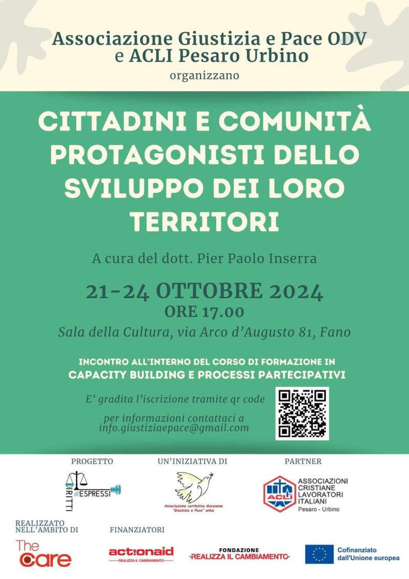 Cittadini e comunità, protagonisti dello sviluppo dei loro territori - Acli Pesaro Urbino (PU)