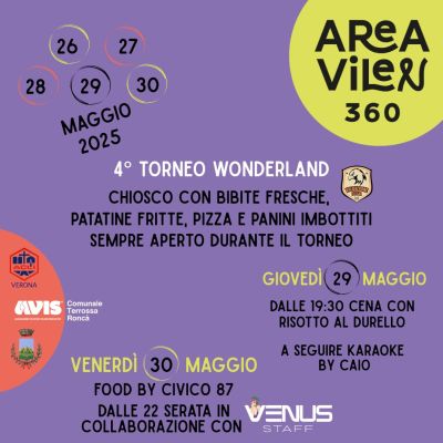 4° Torneo Wonderland - Circolo Acli Areavilen360 (Roncà, VR)