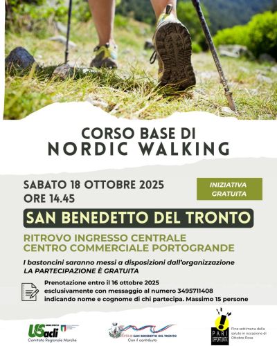 Corso Base di Nordic Walking - San Benedetto del Tronto - US Acli Marche