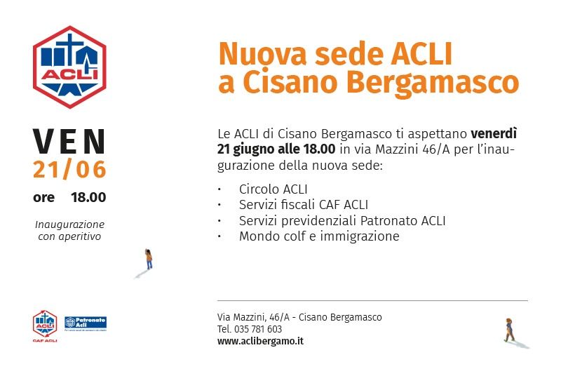 Inaugurazione nuova sede Acli - Circolo Acli Cisano Bergamasco (BG)