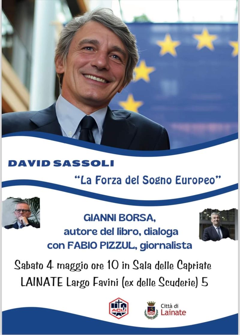 Presentazione libro "David Sassoli: La Forza del Sogno Europeo" - Circolo Acli Lainate (MI)