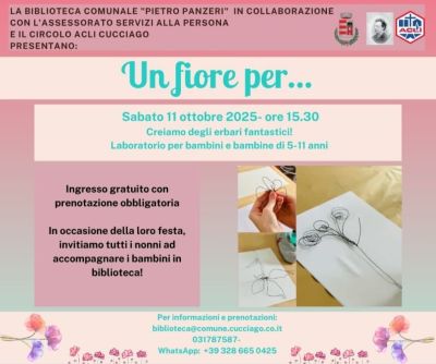 Un fiore per.. - Cucciago (CO) - Circolo Acli Cucciago (CO)