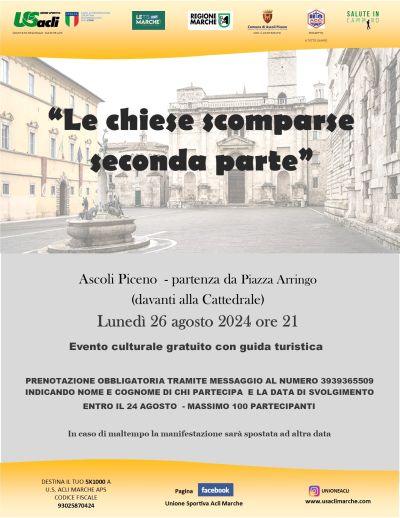 Le chiese scomparse: Seconda Parte - US Acli Marche