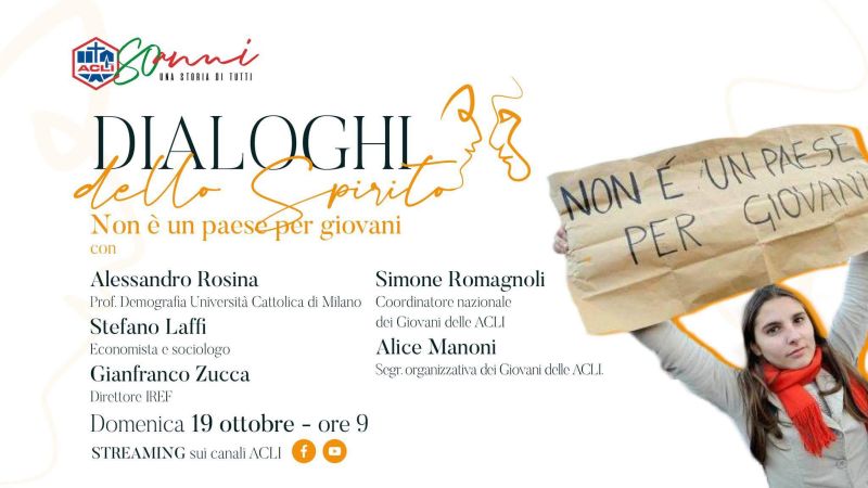 Dialoghi dello Spirito: Non è un paese per giovani - Roma - Acli Nazionali