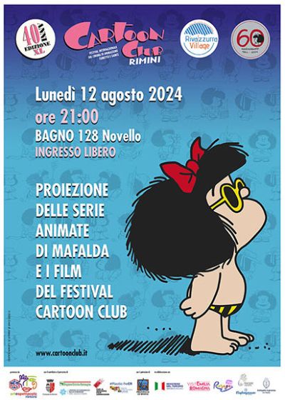 Proiezione delle serie animate di Mafalda e i film del Festival Cartoon Club - Acli Arte e Spettacolo Rimini (RN)