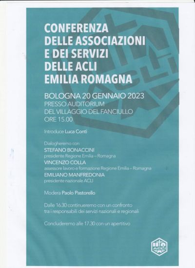 Conferenza delle Associazioni e dei servizi delle Acli Emilia Romagna - Acli Emilia Romagna