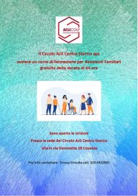 Corso di formazione per assistenti familiari - Acli Centro Storico